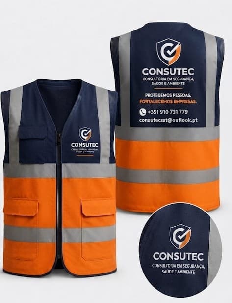 Coletes de alta visibilidade personalizados da Consutec SST